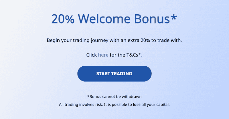 FXlift - 20% Welcome Bonus